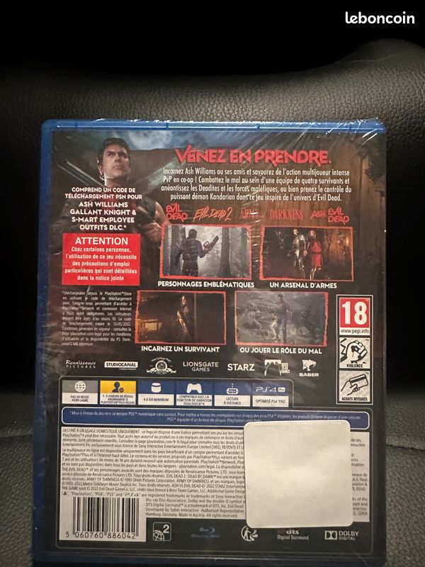 EVIL DEAD THE GAME " Neuf sous Blister ps4 (image 2)