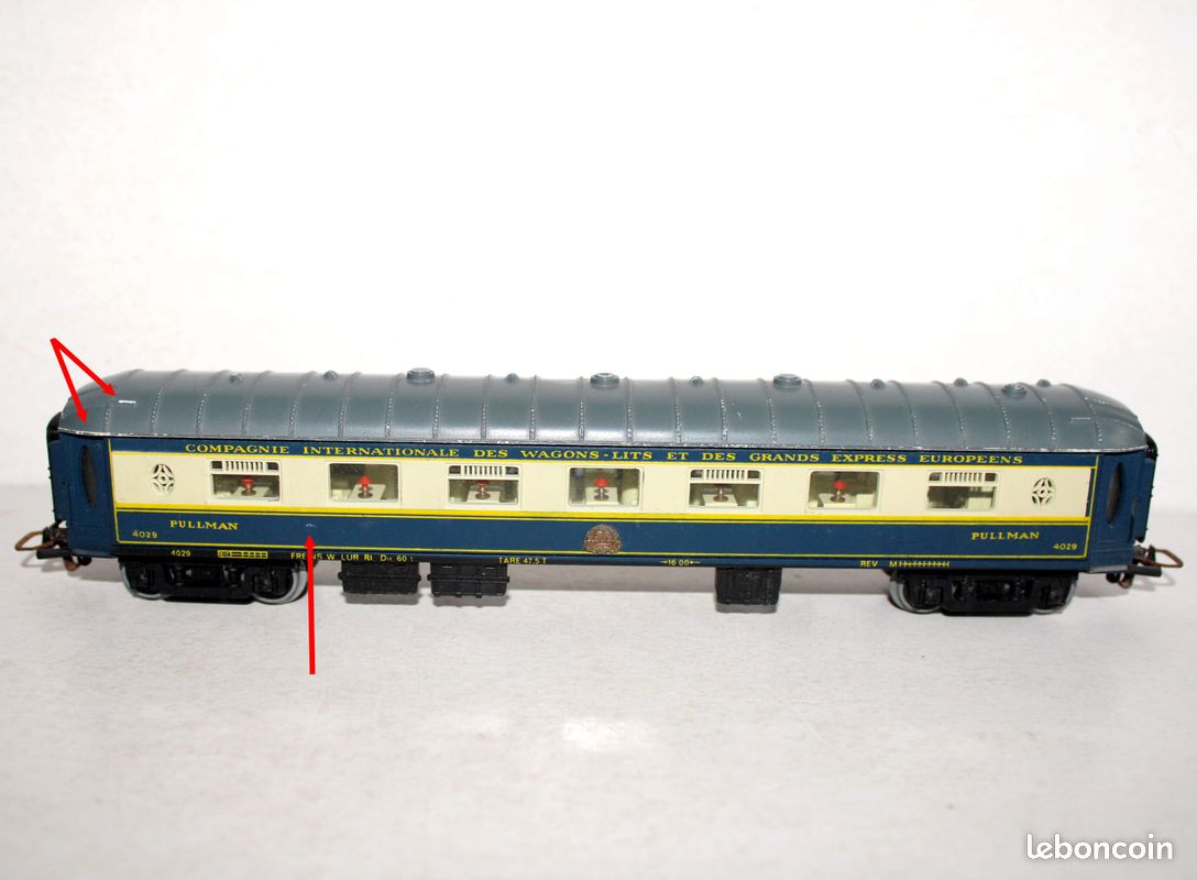 Voiture JEP CIWL 1/43 - Wagon-Lits 1ère/2ème Classe N°3790 - Echelle O