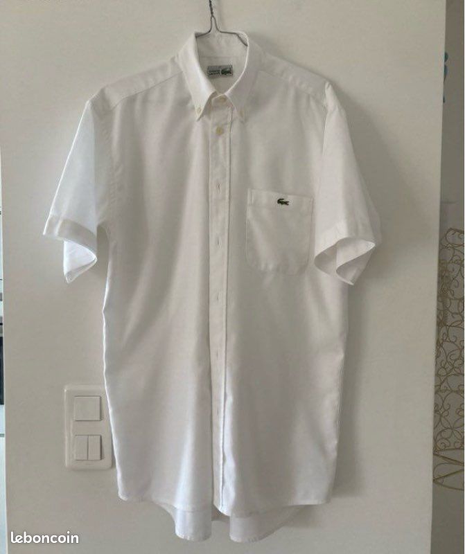 Chemise Lacoste blanche taille 38 (image 1)