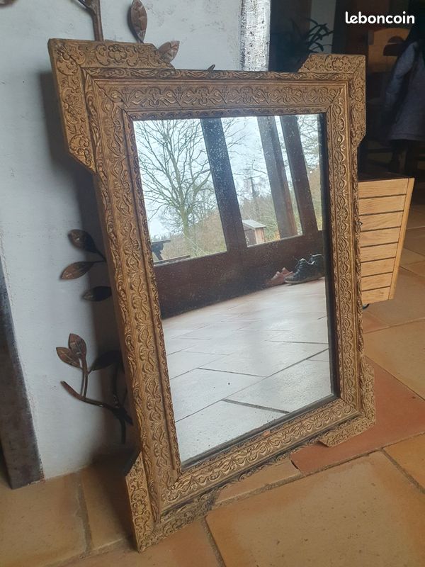 Miroir du 19 eme doré (image 1)