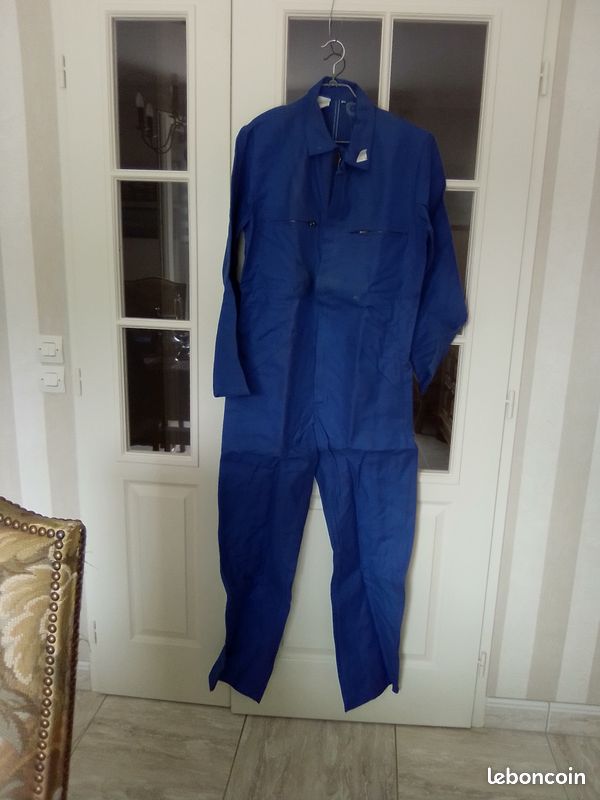 Combinaison de travail NEUVE made in France bleu BUGATTI 100