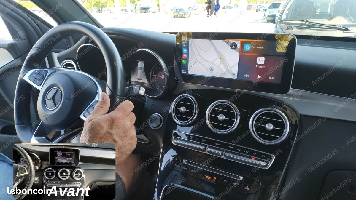ECRAN TACTILE style origine MERCEDES-BENZ CLASSE A W176 - B - CLA - C - GLA - GLC - CLK CarPlay Android Auto (image 4)