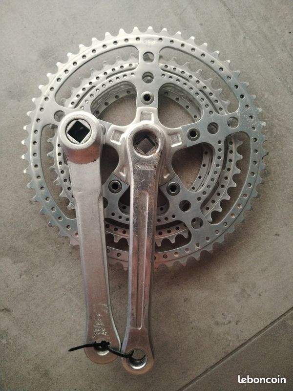 Pédalier Stronglight France Années 1970 + Boîtier - Vintage Vélo Course
