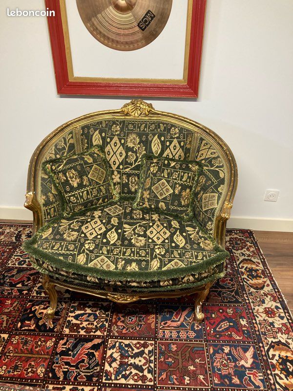 Banquette canapé style Louis XV (image 1)