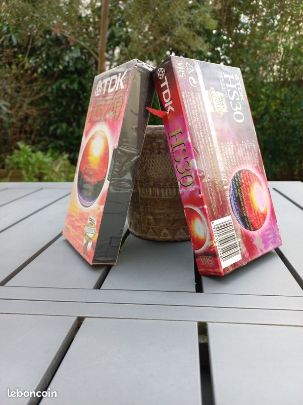 Cassette VHS Vierge TDK HS30 – NEUF Sous Blister D'origine