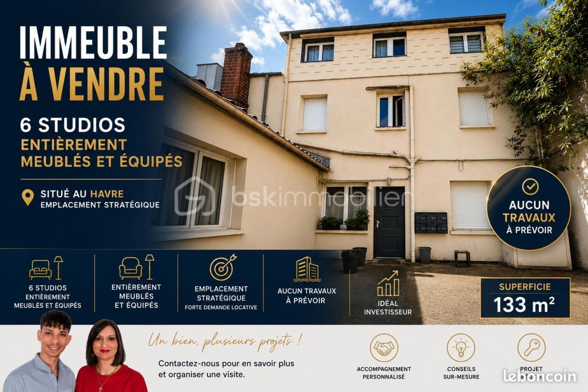 Immeuble 6 pièces 132 m² · à Le Havre · 132 m² · 367 500 €