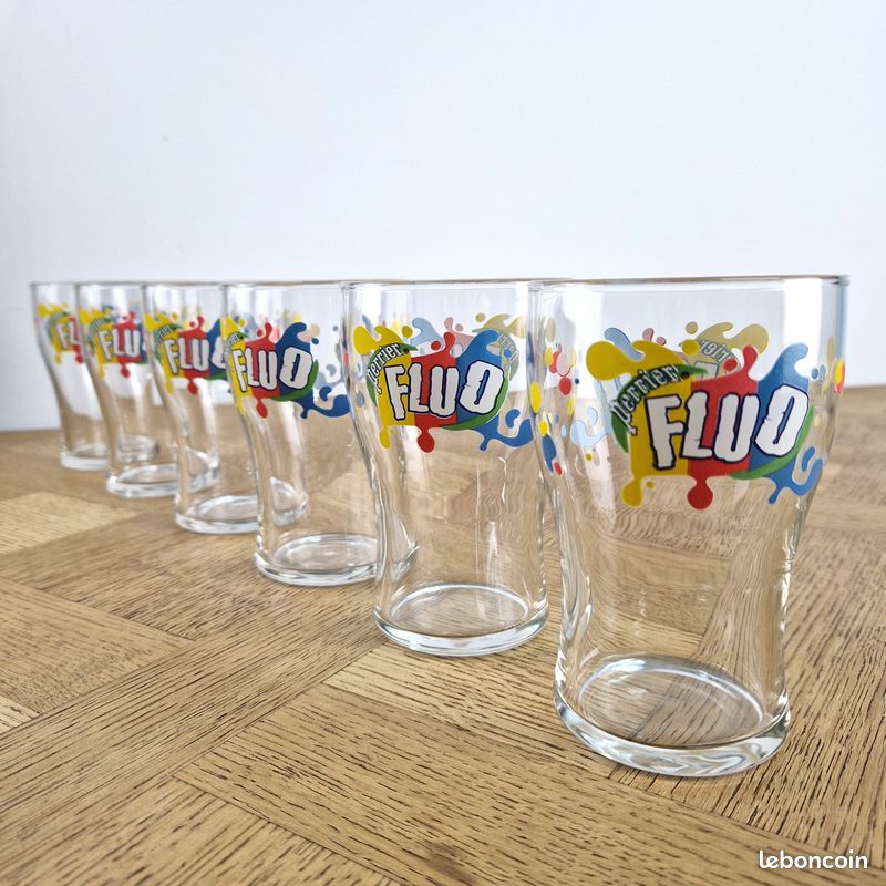 Lot De 6 Verres à Eau Perrier - Collection - Occasion