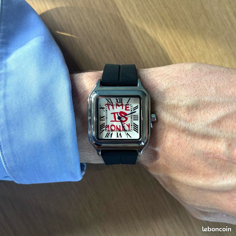 Montre quartz argenté style / Old Money / streetwear / vintage avec design affirmé (image 9)