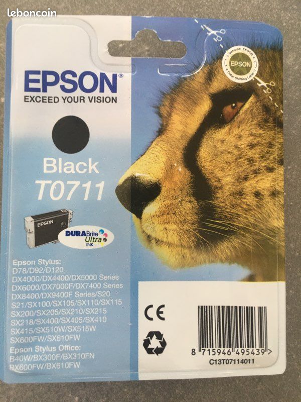 Cartouche Epson noir T0711 (image 1)