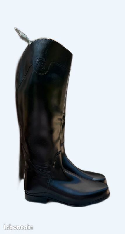 Bottes équitation Aigle pour Homme en caoutchouc impression cuir