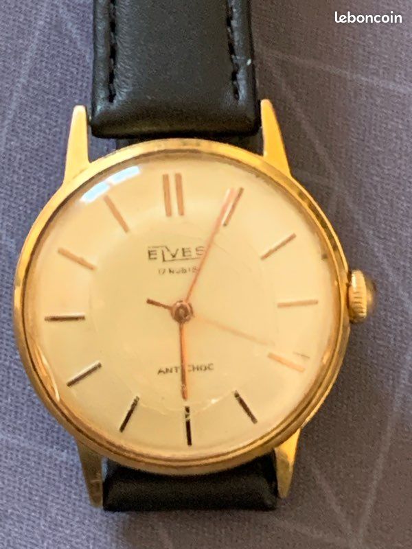 Montre Mécanique ELVES Femme - Style Plongeur Vintage - Boîtier 32 Mm Argenté - Occasion Bon état