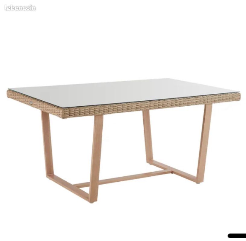 Table à manger de jardin NATERIAL Medena rectangulaire (image 1)