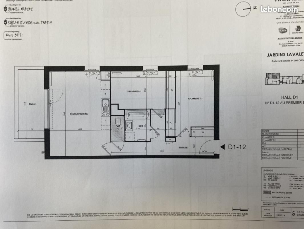 Appartement 3 pièces 59 m² · à Caen · 59 m² · 765 €/mois