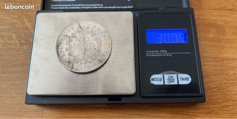 Lot pièces en argent 50 francs hercule (image 5)