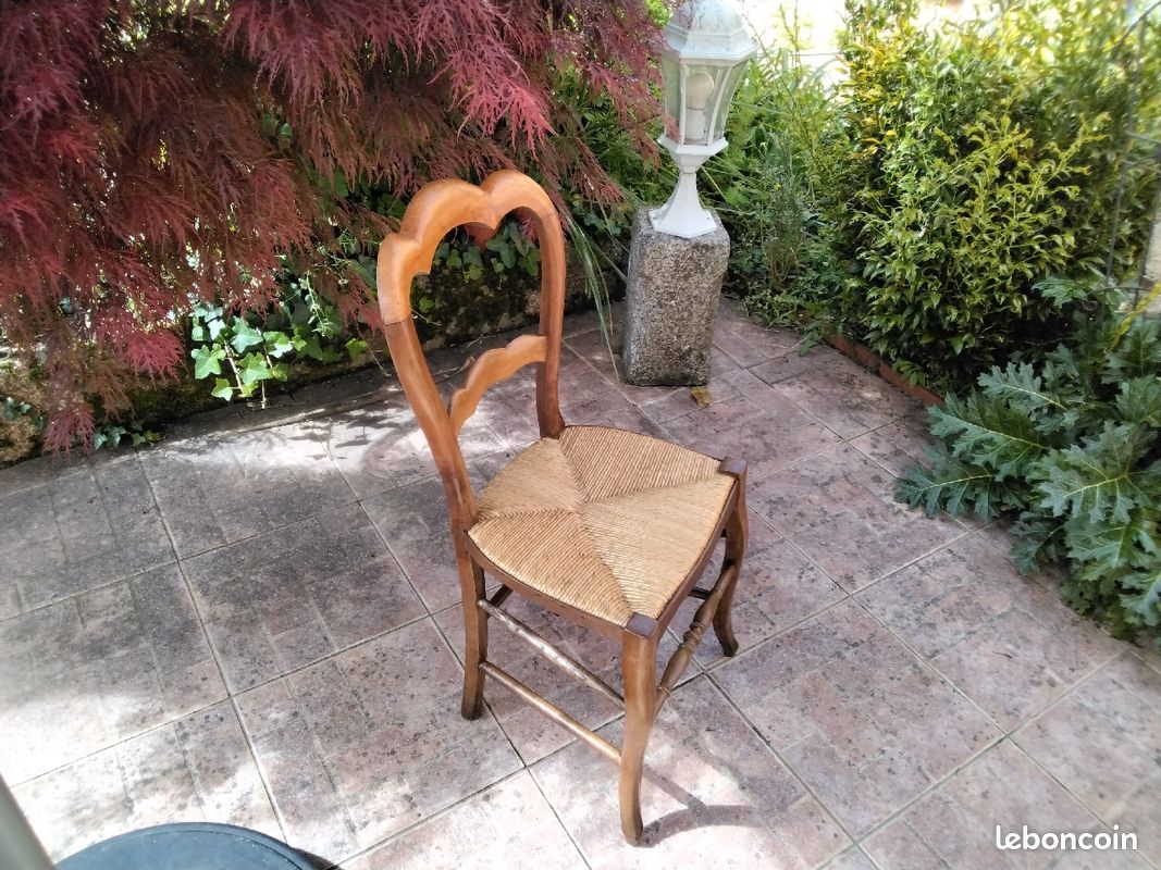 Chaise louis philippe en cerisier (image 2)