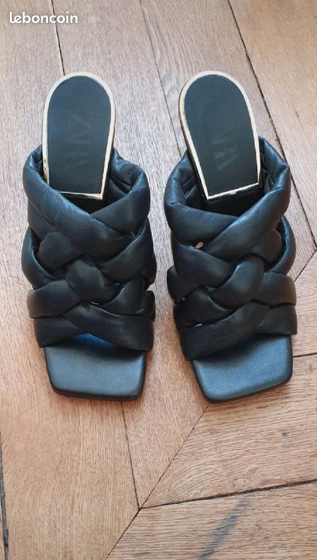 Mules en cuir zara (image 1)