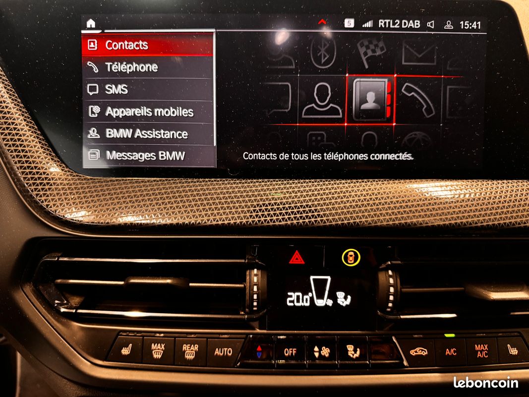 BMW SERIE 1 1.5 118 I 140 LUXURY DKG BVA / SIEGES CHAUFFANTS / APPLE CARPLAY / AFFICHAGE TÊTE HAUTe (image 13)