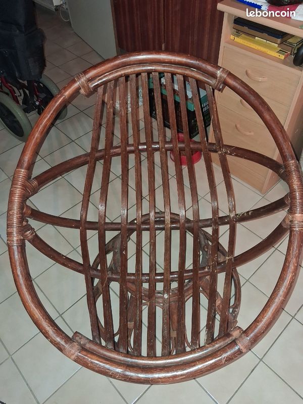 Fauteuil rotin (image 3)