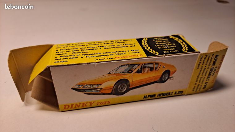 Dinky Toys France Alpine Renault A310 Réf 1411 – 71/72 – Bel état Avec Boîte