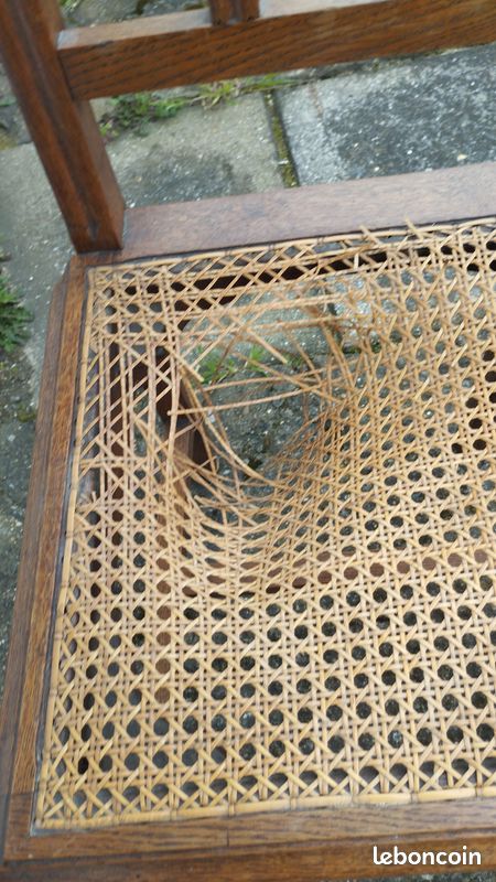 Lot de chaises en cannage (image 2)
