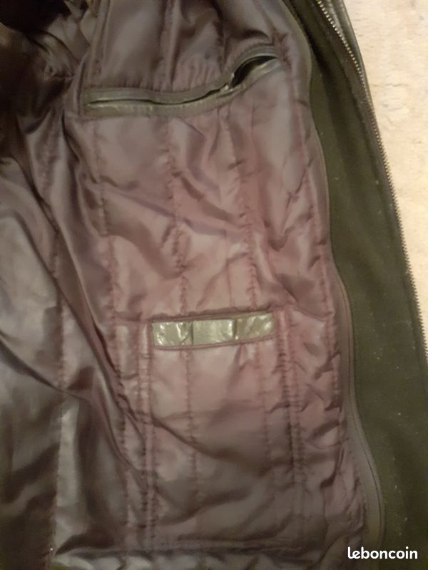 Veste cuir marron de buffle 3/4 (image 9)