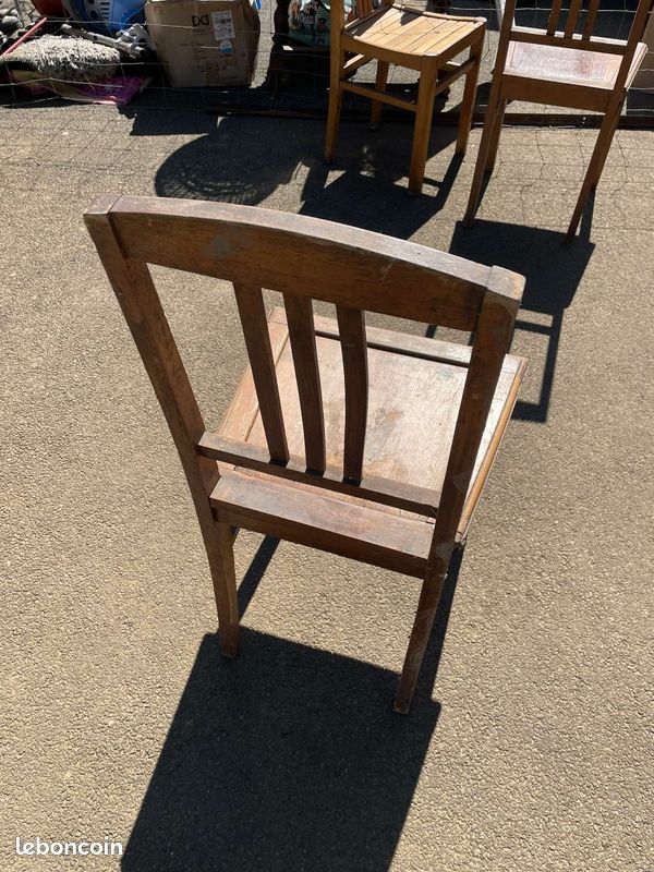 Chaises anciennes bois (image 6)