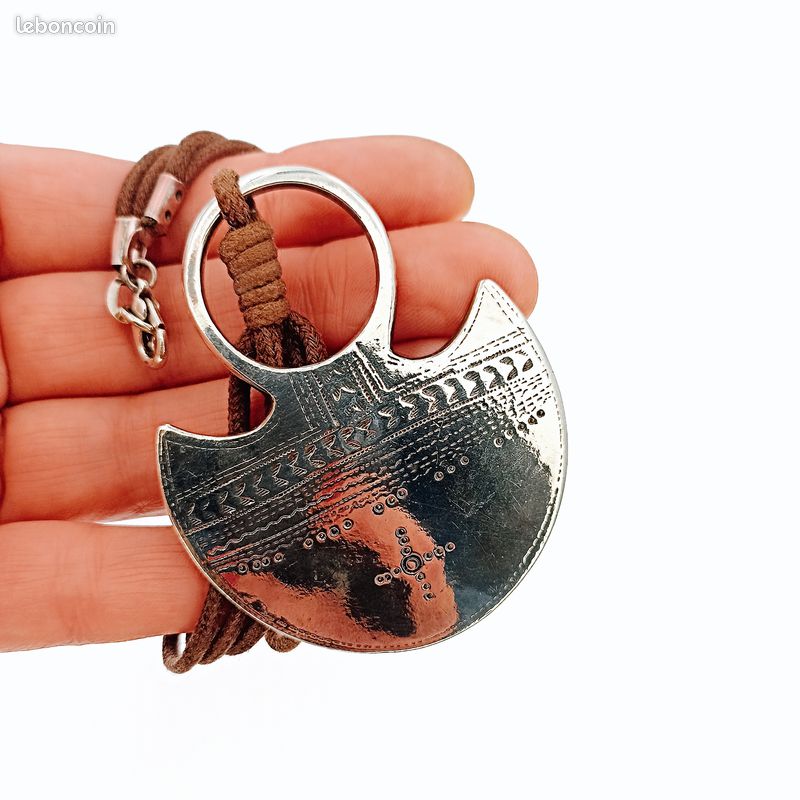 Bracelet pour homme en cuir noir crâne - Noir - 0.00 Bracelet pour homme en cuir noir crâne - Noir - 0.00