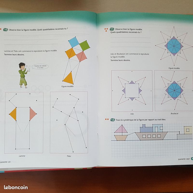MATHS - CE2 - FICHIER + CAHIER de GEOMETRIE - La tribu des maths (image 9)