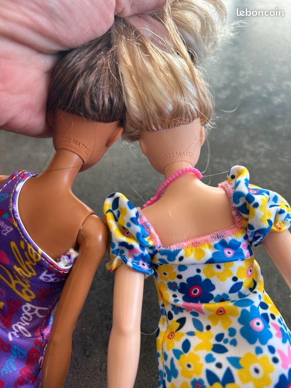 Lot de Barbies faschionata metis et trisomique Jeux Jouets
