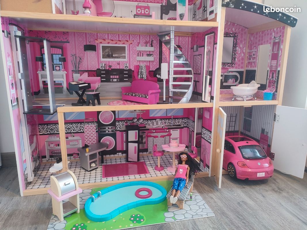 Maison kidcraft barbie meublé (image 3)