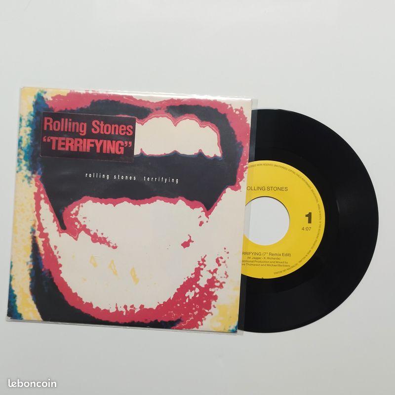 Disque vinyle des Rolling Stones 7" Terrifying (image 3)