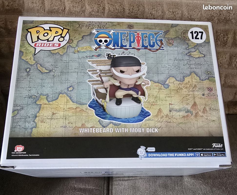 Figurine One Piece – Barbe Blanche Avec Moby Dick – Neuf (127)