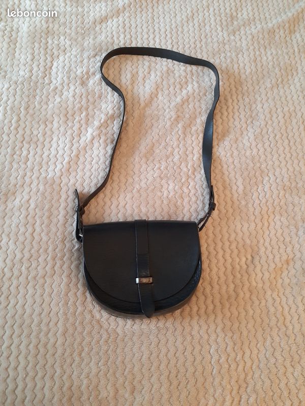 Sac à main Sézane noir en cuir Accessoires Bagagerie