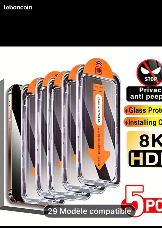 Nouveau verre, trempé iPhone, 15. Pro (image 1)