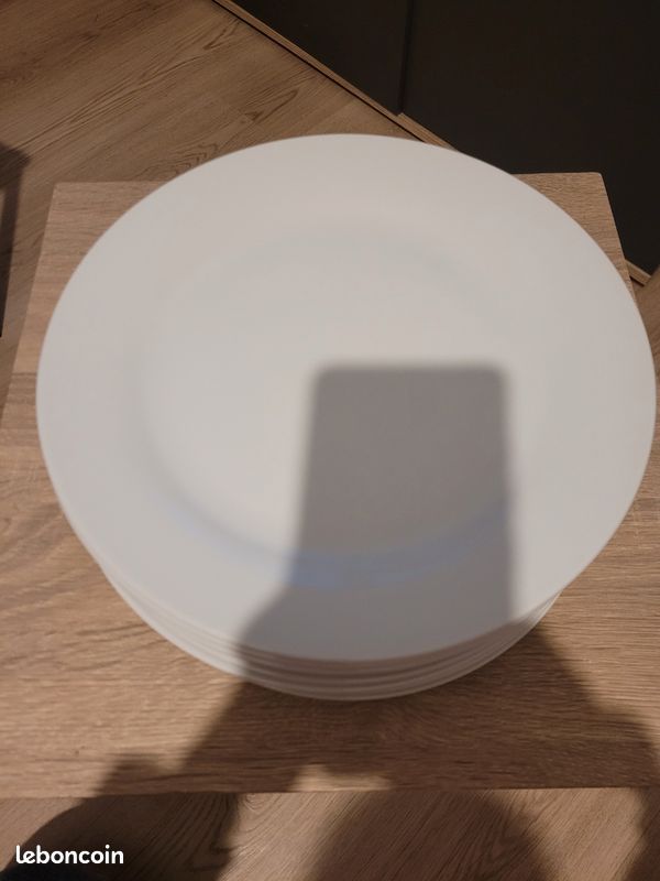 Lot de 10 grandes assiettes (image 2)