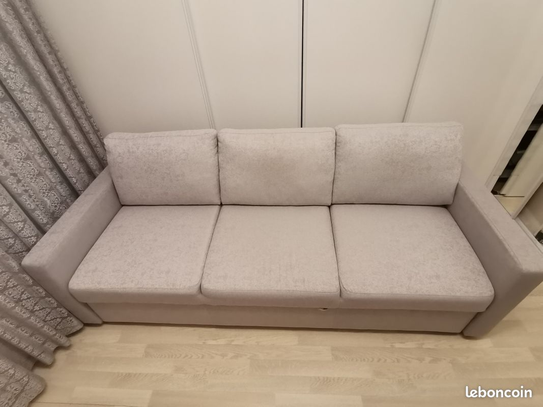 Canapé convertible en tissu (image 1)