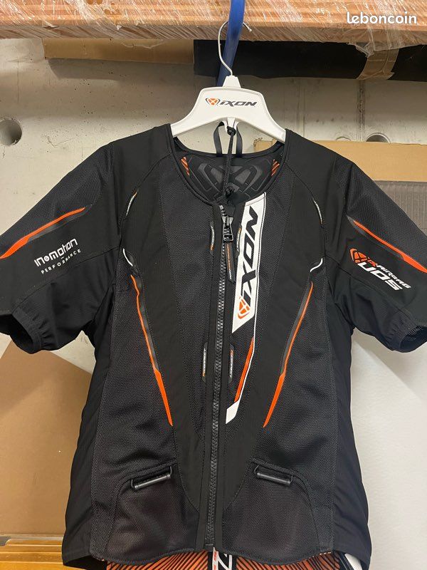 IXON Gilet IX-Aurbag U05 Noir/Orange taille M (image 1)
