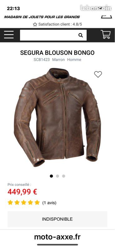 Blouson moto Segura bongo Équipement moto