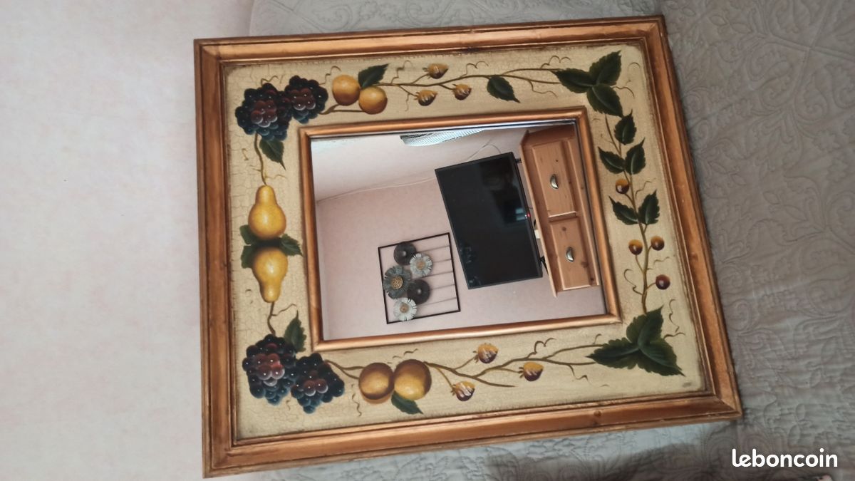 Miroir ancien vintage (image 1)