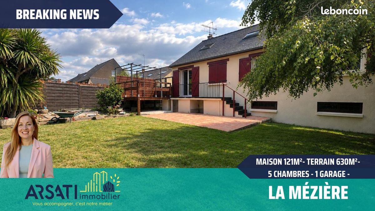 Maison 7 pièces 121 m² · à La Mézière · 121 m² · 336 000 €