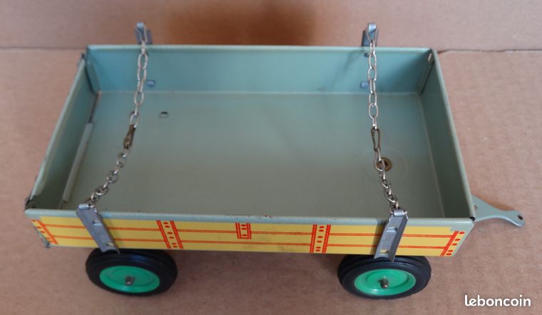 ANCIEN TRACTEUR DEJOU Avec Remorque Jouet des années 1950.1960. EUR 45