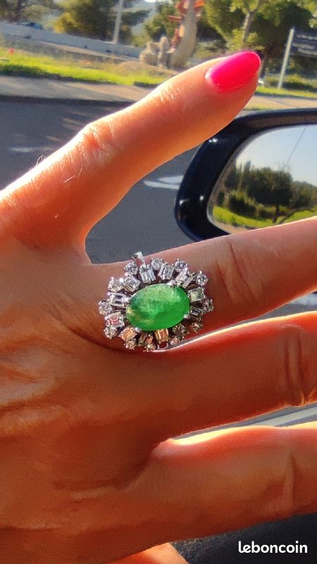 Joaillerie Bagues Emeraude Bague Diamants Naturels émeraude Top