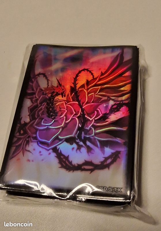 black rose dragon card sleeves Yu-Gi-Oh! OCG Sleeves Black Rose Dragon (15 Stck) HolonCardshop