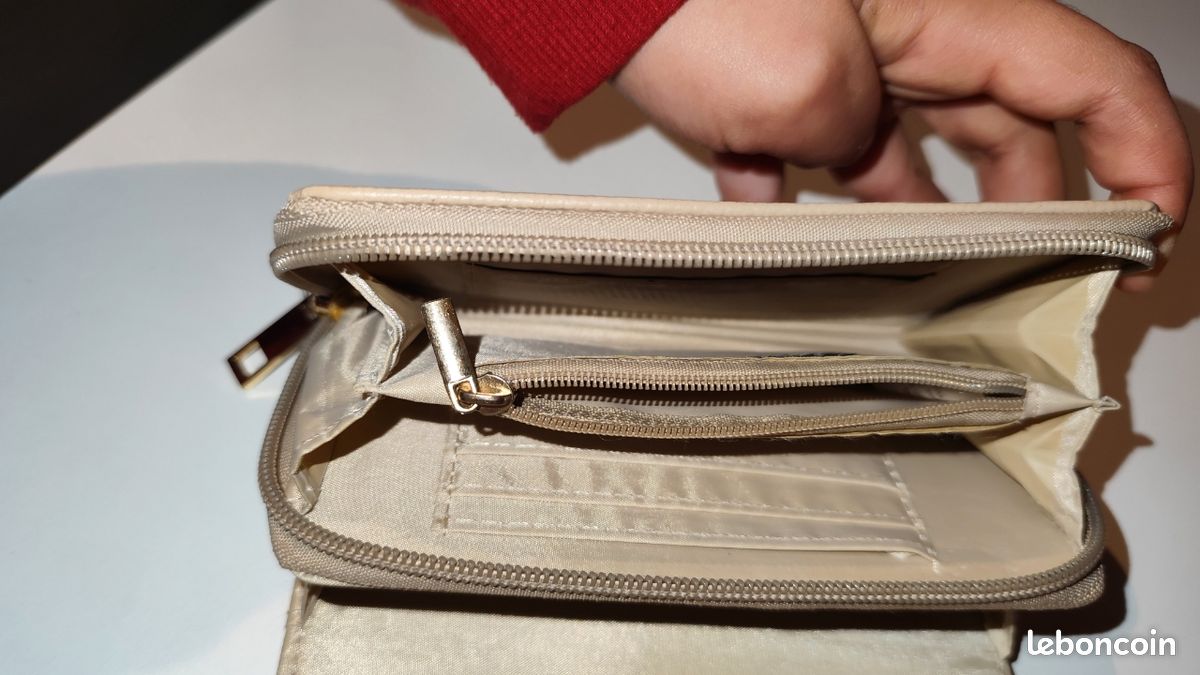 Portefeuille Beige & Paille Tressée (image 5)
