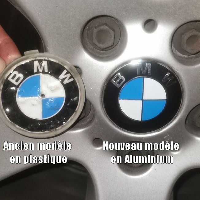 Cache moyeu BMW jante logo emblème BMW cache roue X5 X6 X1 X3 E60 E61 E70  E90 E91 E92 F10 F20 F30 - Équipement auto