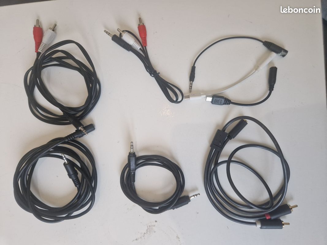 Cable adapteur audio Jack RCA et USB / jack male femelle 2 (image 1)