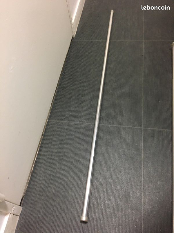 Barre de baignoire douche extensible chromée 120 cm à 200 cm neuve pour rideau de douche (image 2)