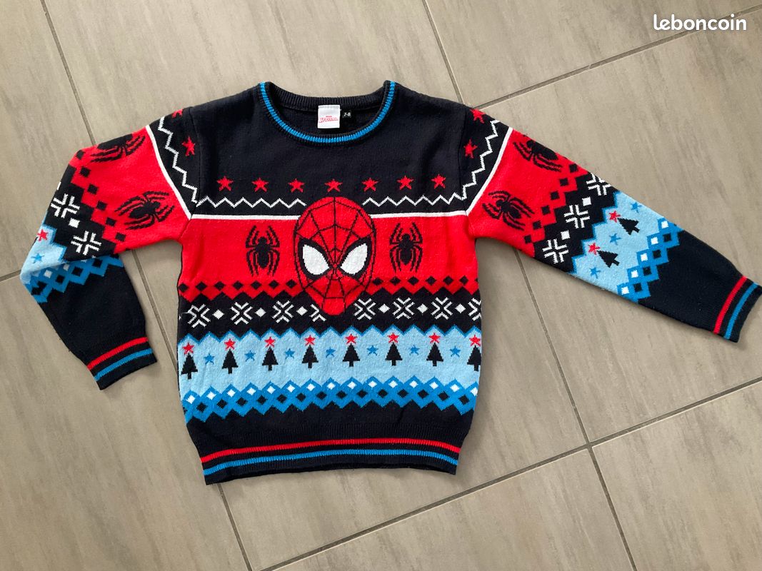Noël Pull Marvel Garcon Joli Pull De Noël Spiderman Marvel Garçon