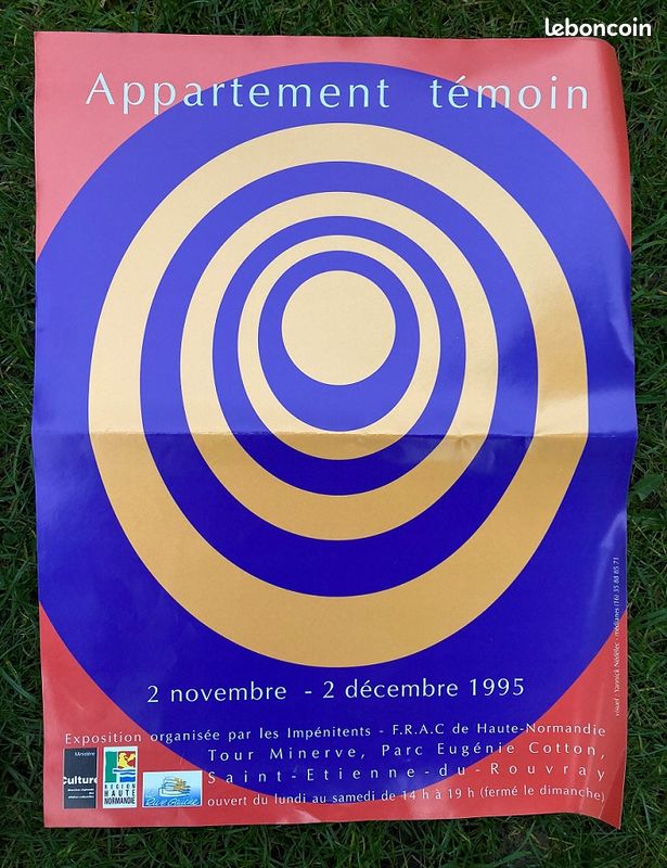 Affiche poster « Appartement témoin » 1995_ impénitents_ 40x30cm_Yannick Nédélec (image 3)