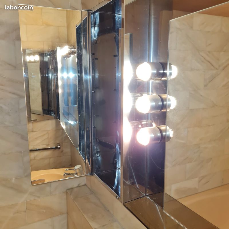 Meuble de salle de bain en bon état avec rangement (image 1)